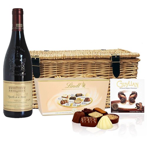 Chateau Beauchene Chateauneuf du pape And Chocolates Hamper